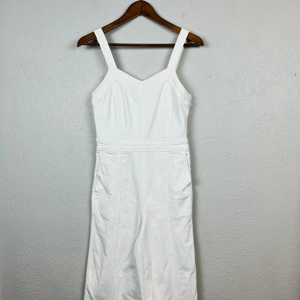 Madewell Women's White Jeans Overalls